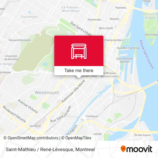 Saint-Mathieu / René-Lévesque map