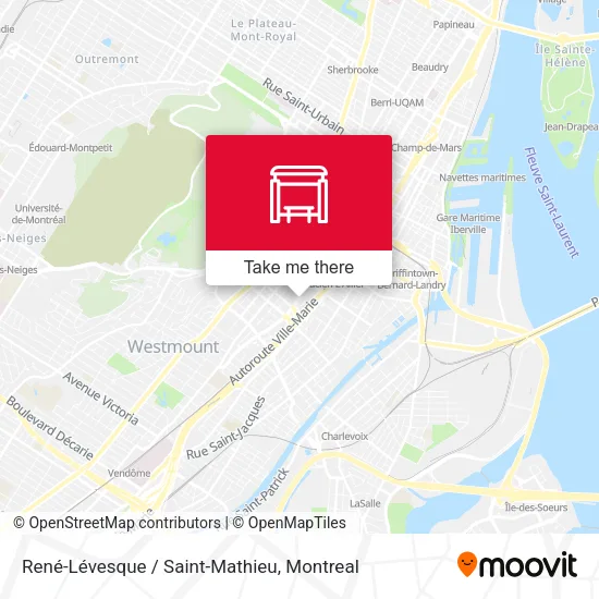 René-Lévesque / Saint-Mathieu map