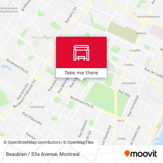 Beaubien / 33e Avenue map