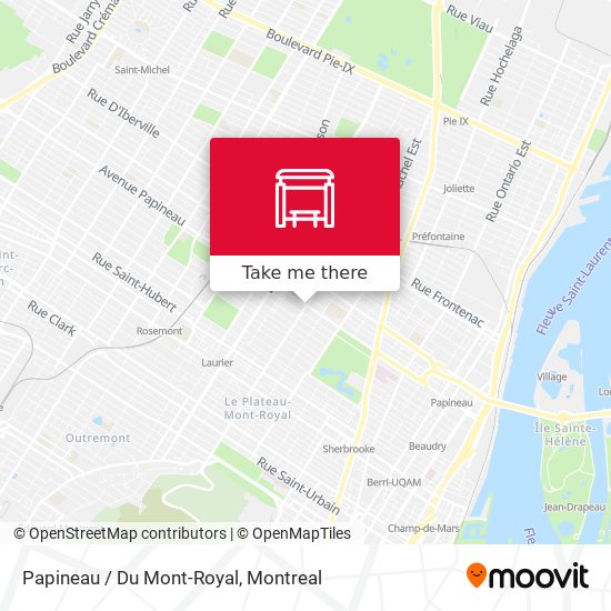 Papineau / Du Mont-Royal map