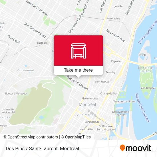 Des Pins / Saint-Laurent map