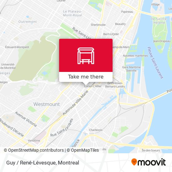 Guy / René-Lévesque map