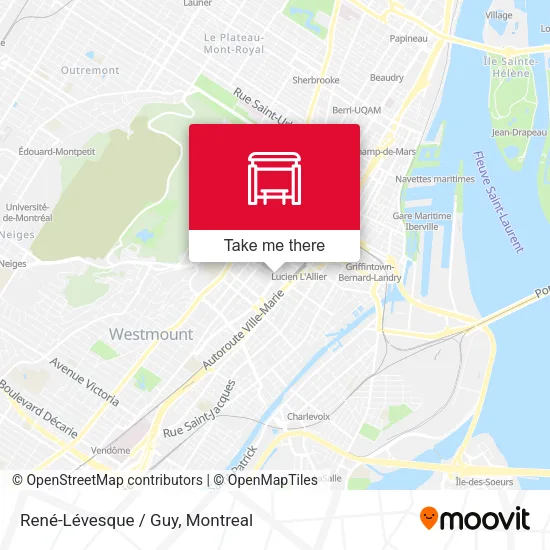 René-Lévesque / Guy map