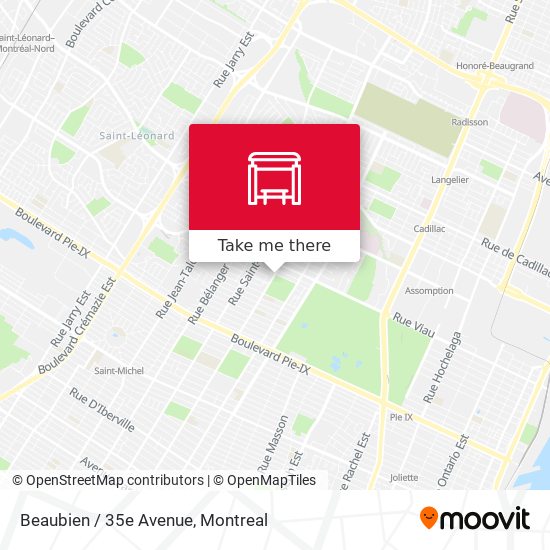 Beaubien / 35e Avenue map