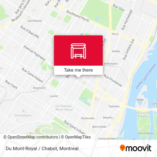 Du Mont-Royal / Chabot map