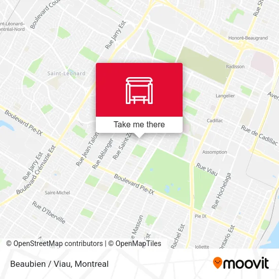 Beaubien / Viau map