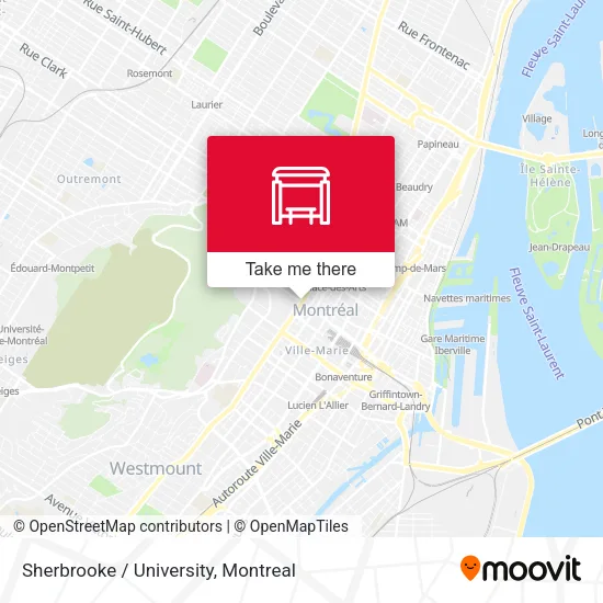 Sherbrooke / University map