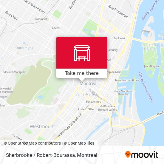Sherbrooke / Robert-Bourassa map