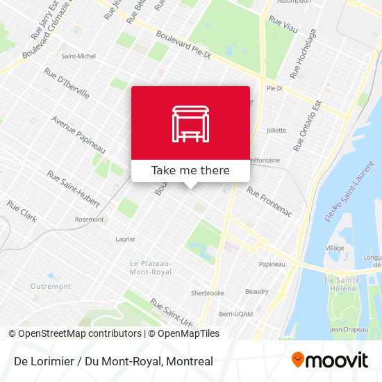De Lorimier / Du Mont-Royal map