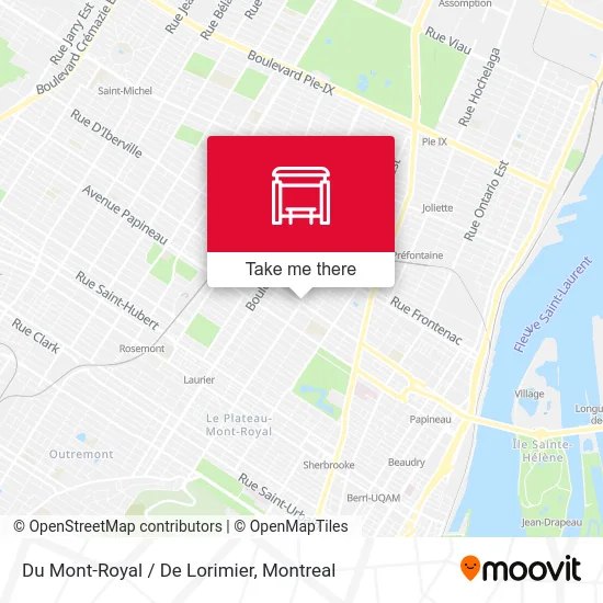 Du Mont-Royal / De Lorimier map