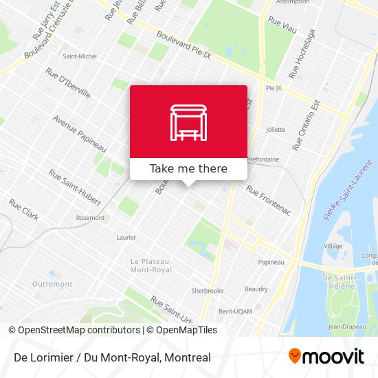 De Lorimier / Du Mont-Royal map