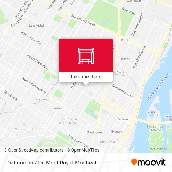 De Lorimier / Du Mont-Royal map