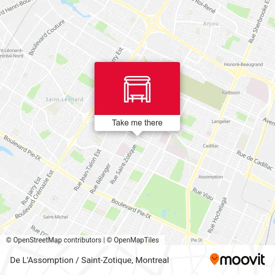 De L'Assomption / Saint-Zotique map