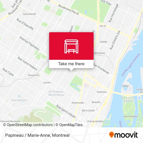 Papineau / Marie-Anne map