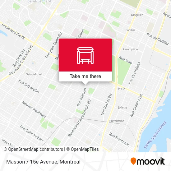 Masson / 15e Avenue map