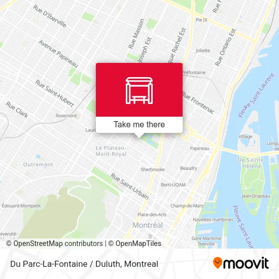 Du Parc-La-Fontaine / Duluth map
