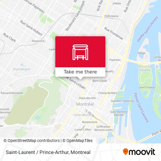 Saint-Laurent / Prince-Arthur map