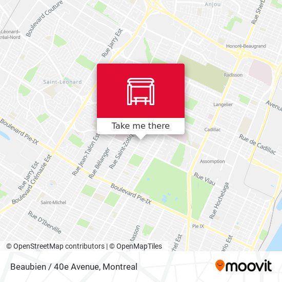 Beaubien / 40e Avenue map