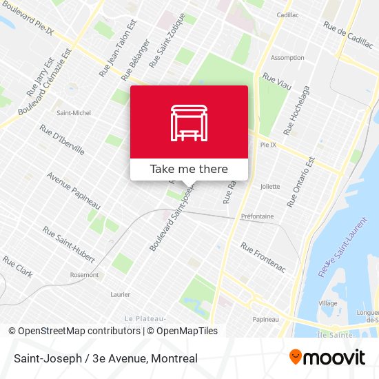 Saint-Joseph / 3e Avenue map