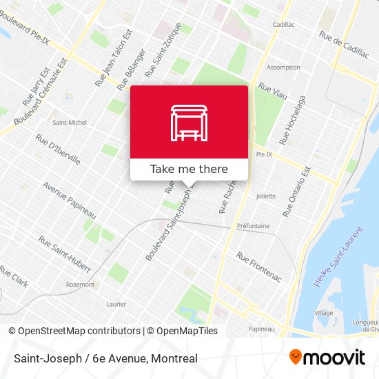 Saint-Joseph / 6e Avenue map