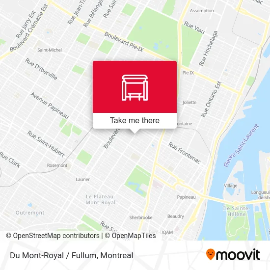 Du Mont-Royal / Fullum map