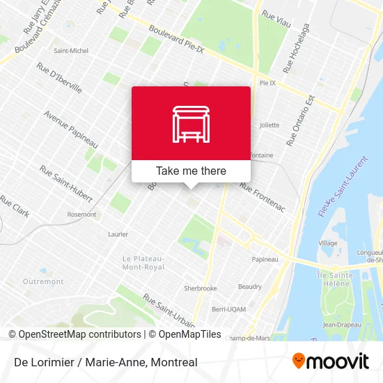 De Lorimier / Marie-Anne map