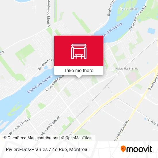 Rivière-Des-Prairies / 4e Rue map