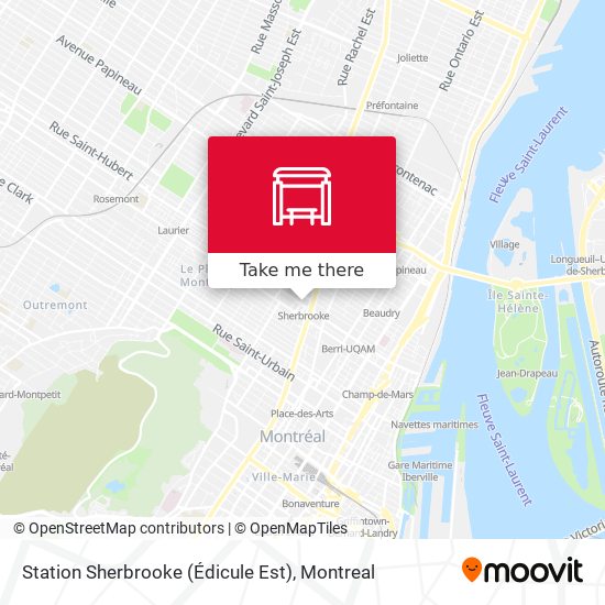 Station Sherbrooke (Édicule Est) map
