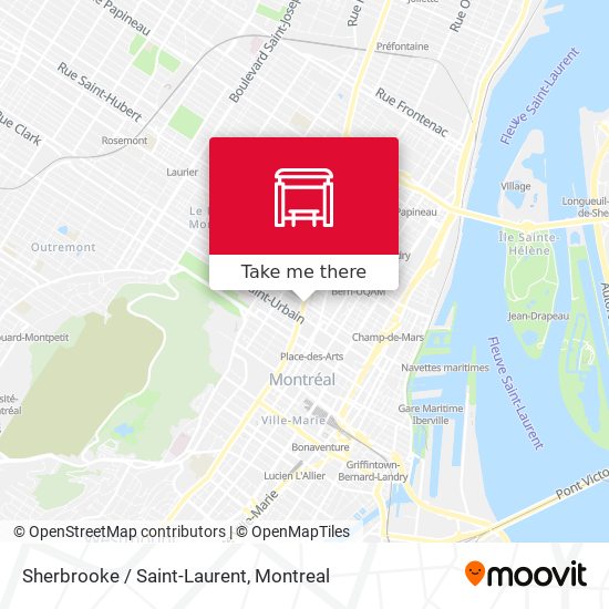 Sherbrooke / Saint-Laurent map
