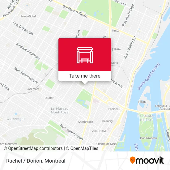 Rachel / Dorion map