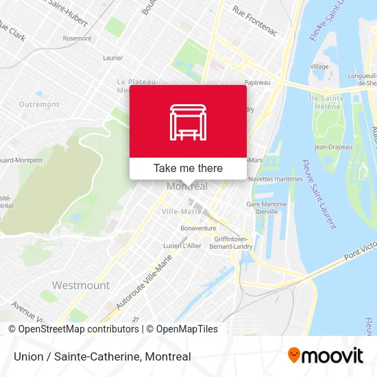 Union / Sainte-Catherine map