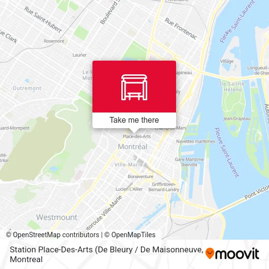 Station Place-Des-Arts map
