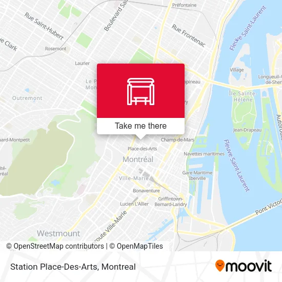 Station Place-Des-Arts map