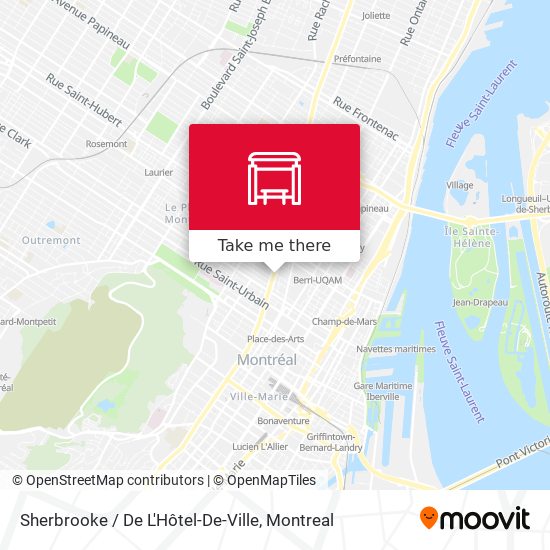 Sherbrooke / De L'Hôtel-De-Ville map