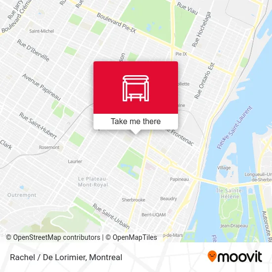 Rachel / De Lorimier map