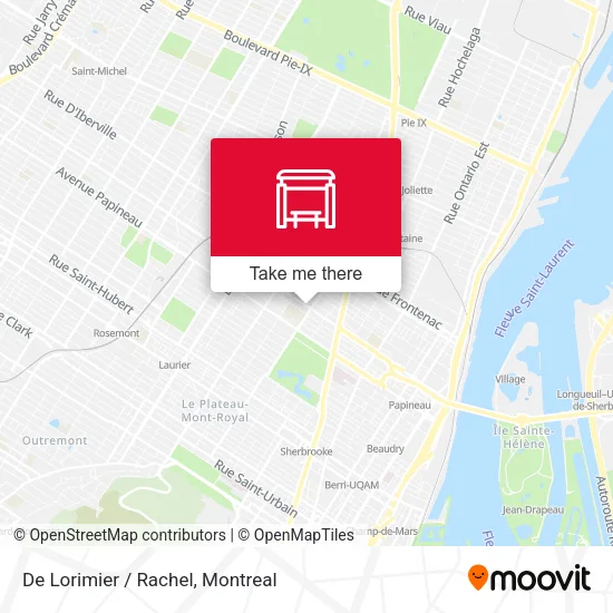 De Lorimier / Rachel map