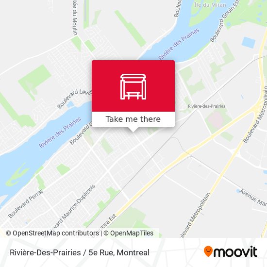 Rivière-Des-Prairies / 5e Rue map