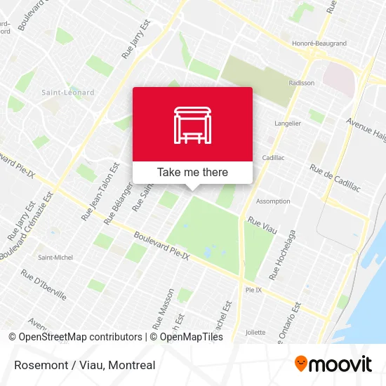Rosemont / Viau map