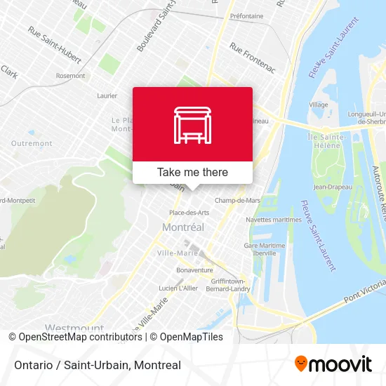 Ontario / Saint-Urbain map