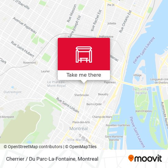 Cherrier / Du Parc-La-Fontaine map