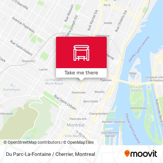 Du Parc-La-Fontaine / Cherrier map