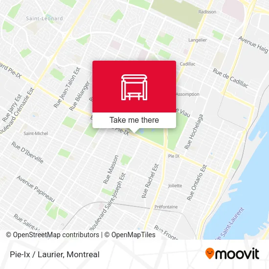 Pie-Ix / Laurier map