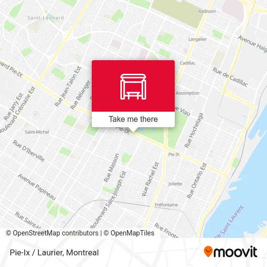 Pie-Ix / Laurier map