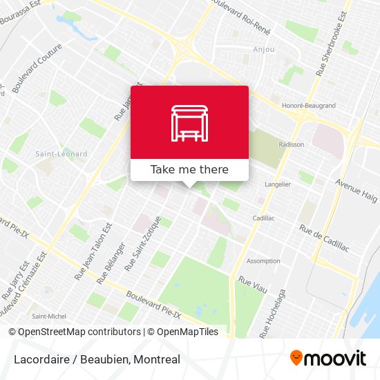 Lacordaire / Beaubien map