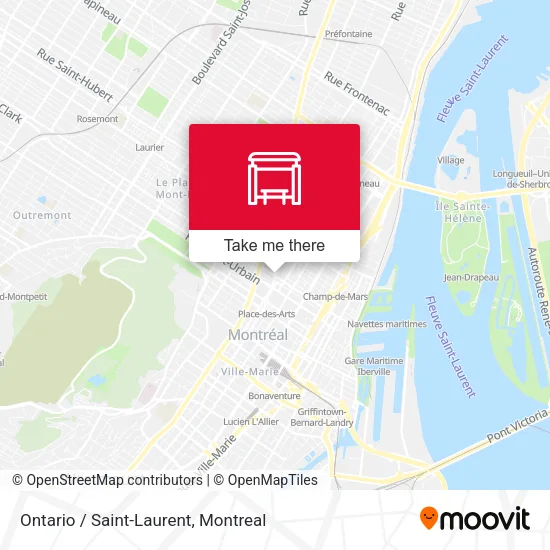 Ontario / Saint-Laurent map