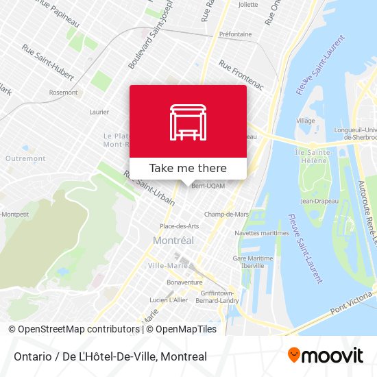 Ontario / De L'Hôtel-De-Ville map