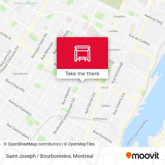 Saint-Joseph / Bourbonnière map