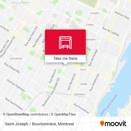 Saint-Joseph / Bourbonnière map