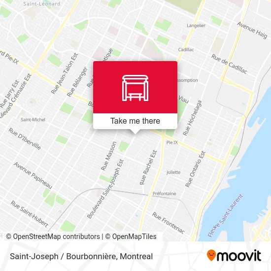 Saint-Joseph / Bourbonnière map