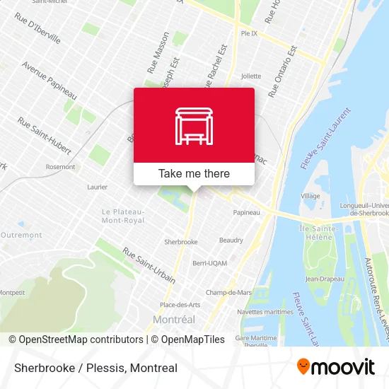 Sherbrooke / Plessis map